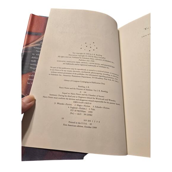 HARRY POTTER & Prisoner of Azkaban 1st US Edition Hardcover Book 3 0439136350 - Picture 6 of 7